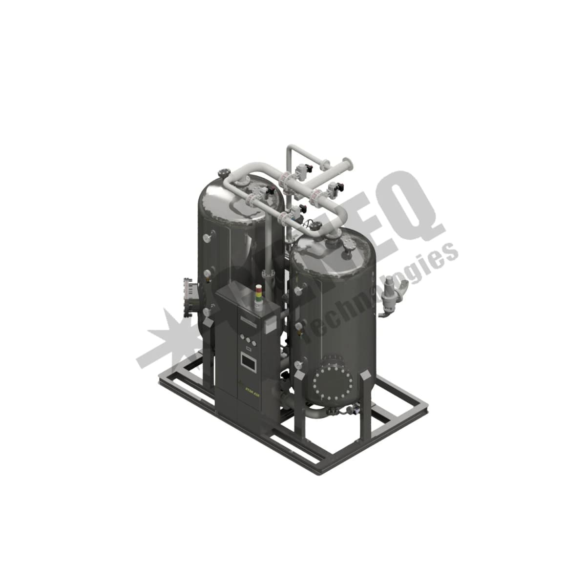 SPH heater purge desiccant air dryer by GENEQ