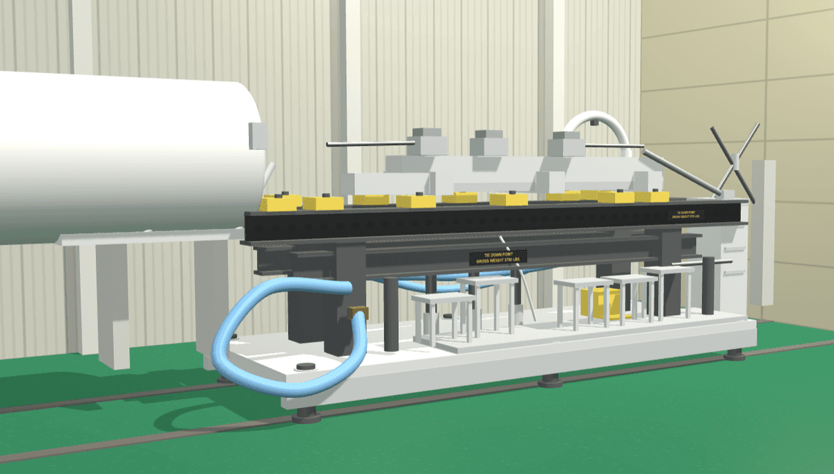 Turbofan engine stand 2d image