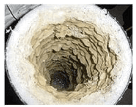Cooler tubes blocked by scale